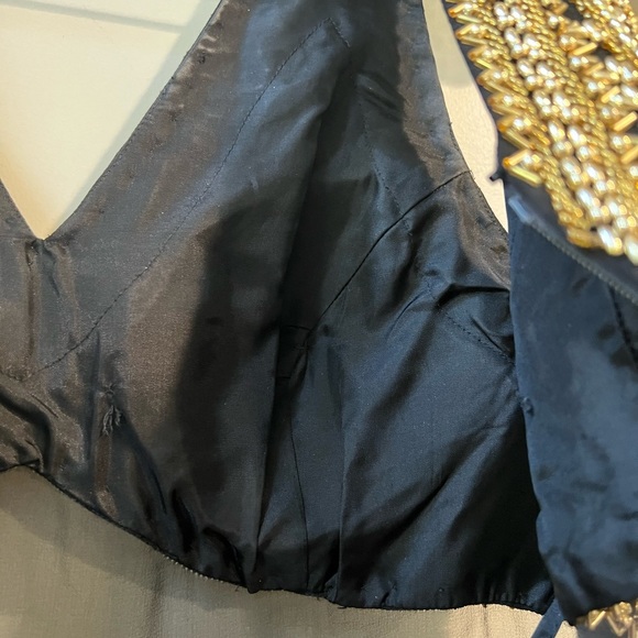 Vintage Alyce Designs Beaded Shear Evening Gown/Prom/Wedding Women’s Size 4 - Picture 5 of 8